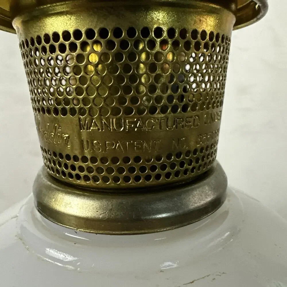 Aladdin American Classic Incandescent‎ Oil Lamp Wheat Flower Model # C-6104M
